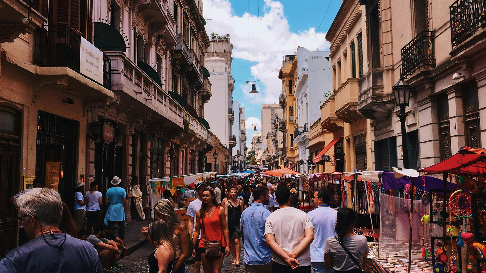 People walking in the street