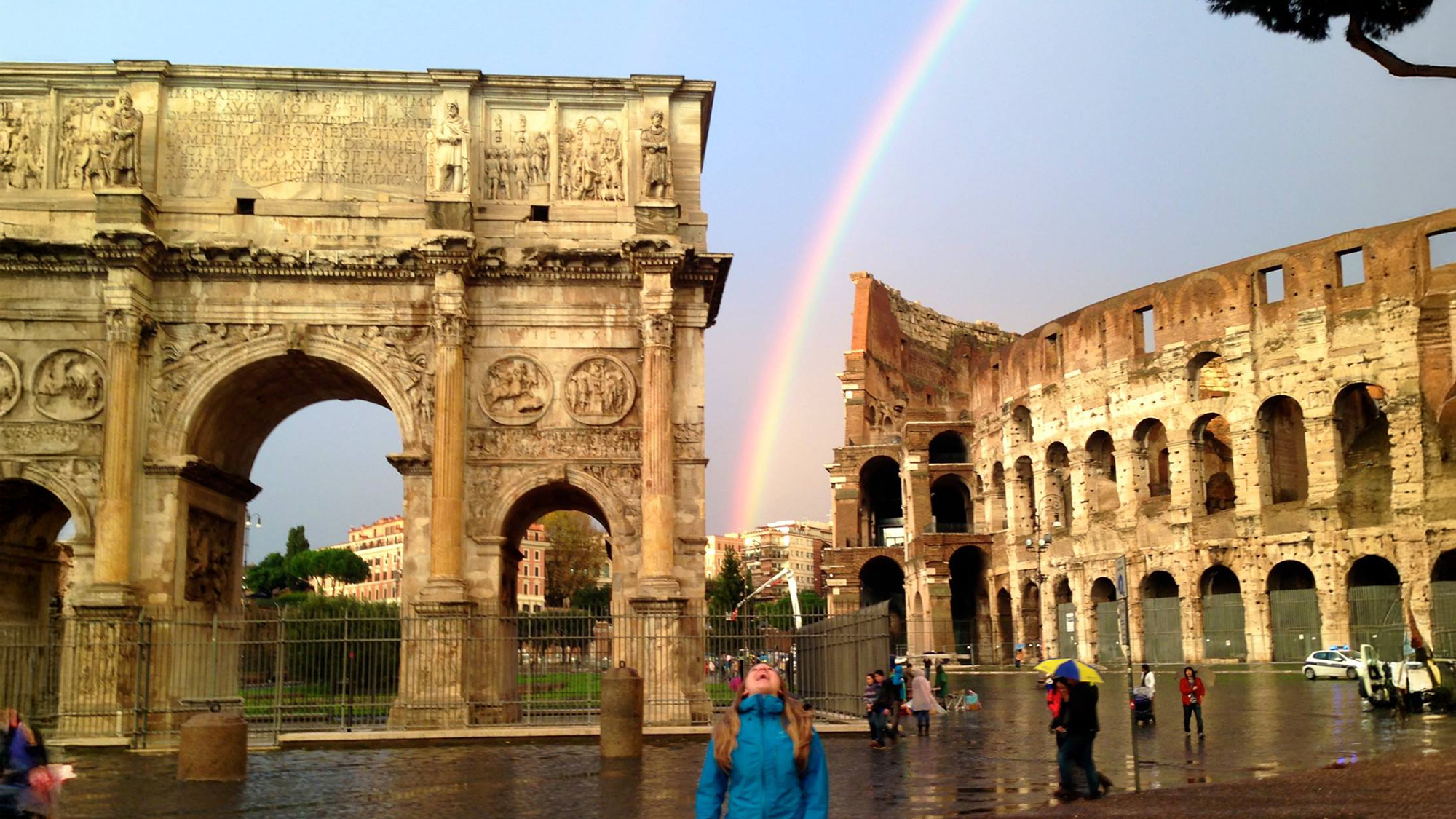 A rainbow in Rome