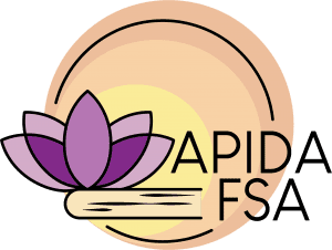 APIDA logo featuring lotus flower and sunset representing Asian Pacific Islander Desi American community